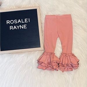 Marie Nicole Pink Ruffle Pants